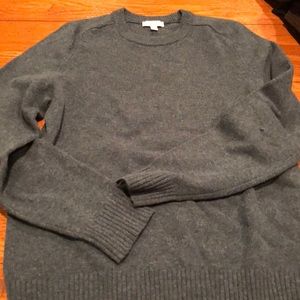 Green gap crew neck